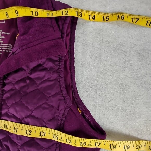 L.L. Bean Womens Purple Full Zip Up Quilted Thinsulate Nylon Winter Vest Size XS - Picture 8 of 9